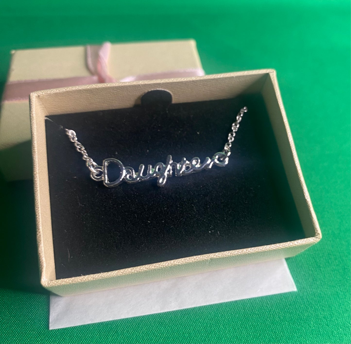 Daughter Script Necklace